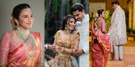 Glam Hyderabad Wedding With The Bride Rocking The Hue Of The Season!