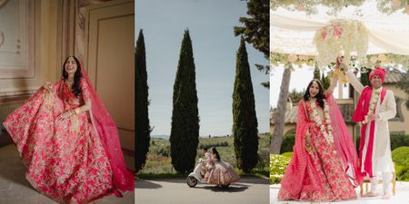 A Pink & White Picture-Perfect Tuscany Wedding