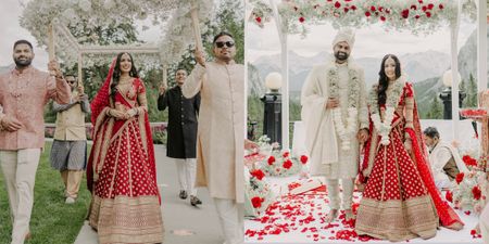 Dreamy Mountain Wedding With A Radiant Bride in Red!