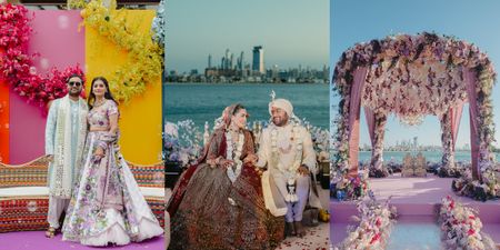 Beautiful Beachside Dubai Wedding with Bold, Eye-Catching Décor