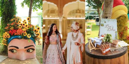 Spectacular Jaipur Wedding With A Farmers Market Haldi