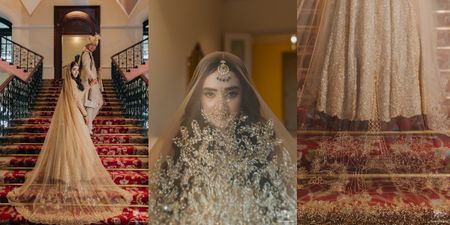 A Magical '8.8.8' Wedding With A Beautifully Customised Love Story Veil