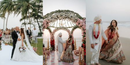 A Cool Cross-Culture Goa Wedding Where The Bride Shopped For Outfits & Jewellery Online!