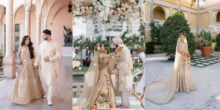 Pretty Florida Wedding Drenched In Ivories & Golds!