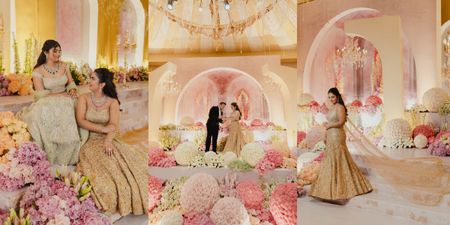 A Vintage European-Inspired Engagement In Hyderabad With Gorgeous Florals!