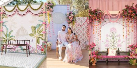 This Zip And Slip Backdrop Is Perfect For Brides Wanting To DIY Their Mehendi Décor!