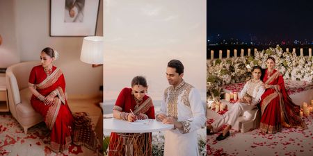 This Couple Ditched the Drama & Had The Prettiest Home Wedding Instead!