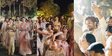 Allu Sirish & Nayanika Reddy’s Hyderabad Wedding Had Dreamy Temple-Style Décor With A Modern Flair