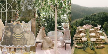 This Dreamy Nikah Featured Forest Picnic Vows & The Cutest Cat-Inspired Details!