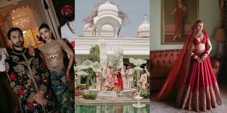A Spectacular Udaipur Wedding With A Hanging Gardens Mandap & Showstopping Bridal Style!