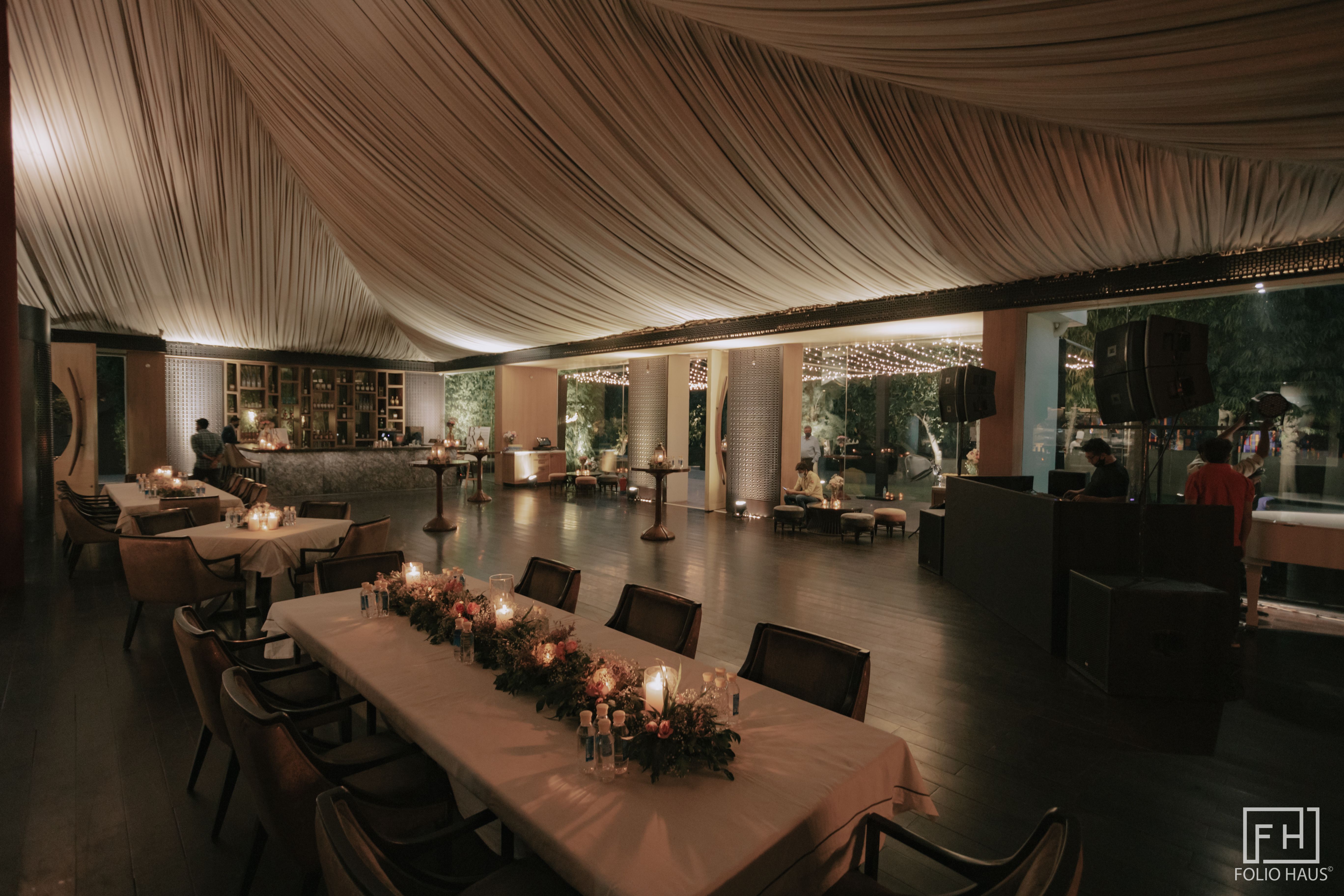 Intimate wedding celebration in a Delhi venue