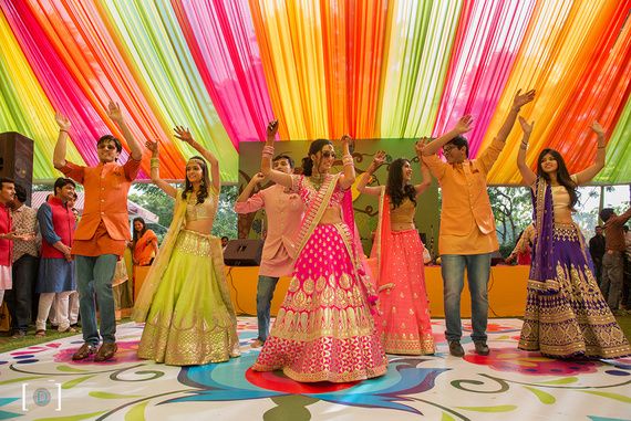 17 Cool Sangeet Ideas That Will Have Your Guests Begging For More! |  WedMeGood