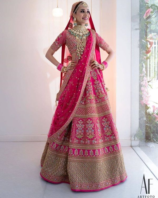 bridal lehenga drape styles