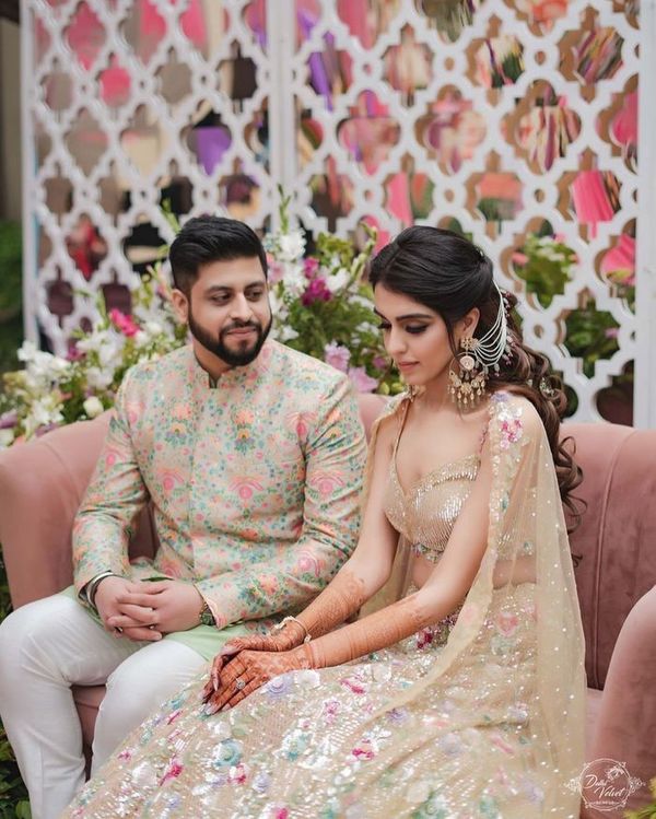 8 Times Wedding Couples Complemented Each Other Perfectly with Their  Beautifully Coordinated Outfits