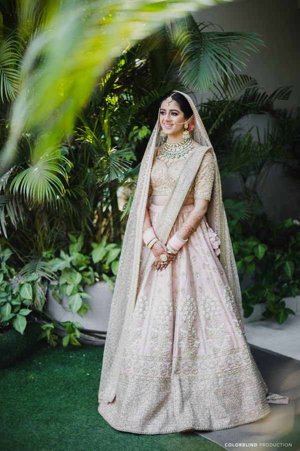 Buy Sabayasachi Inspired Rama Green Banglori silk wedding lehenga in UK,  USA and Canada