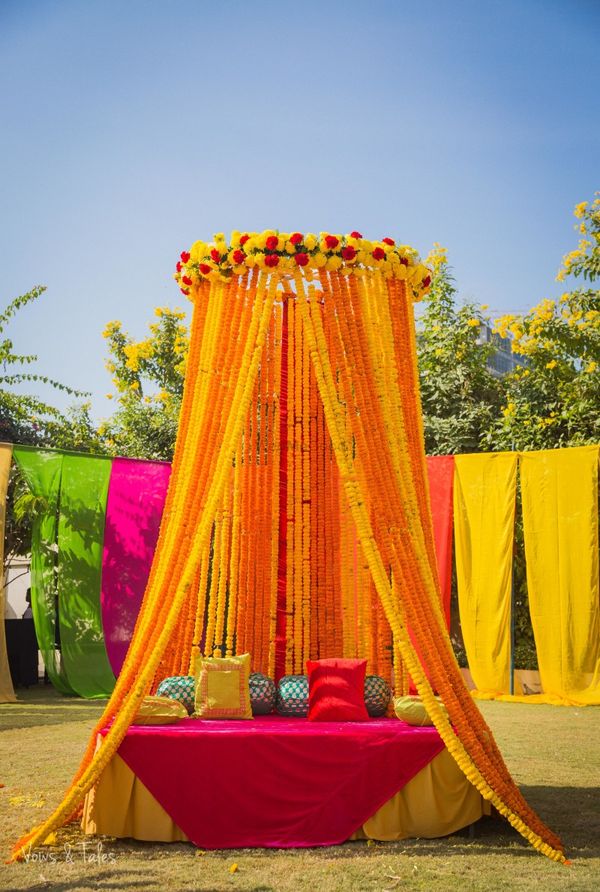 Wedding Swing Decoration Ideas For Mehendi Ceremony – ShaadiWish