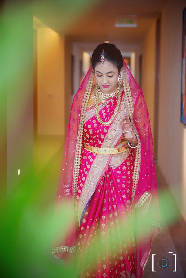 New age brides in simple, elegant, no heavy lehengas, but in beautiful  sarees 🧡 Swipe right to check other brides 🤍🌈 DM us your... | Instagram