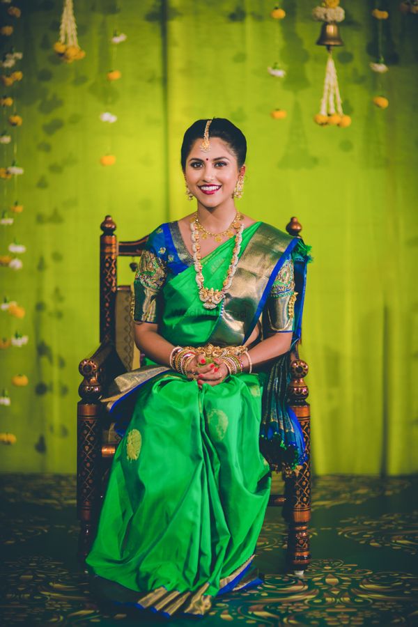 Buy SUKANYA� Fabrics Women's hariom Kanchipuram Silk kanchi Pattu Saree  with Blouse (olive green colour) at Amazon.in