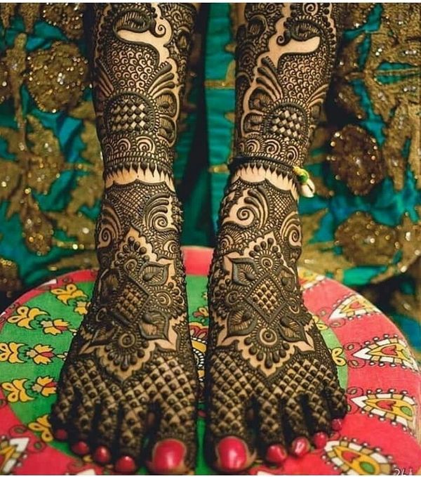 Leg Mehndi Design bridal | Latest Feet Mehndi Design | Foot Bridal Mehndi  #feetmehndi #bridal - YouTube