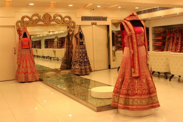 Bridal Lehengas - Bright Pink Lehenga with gold zari embroidery, green  border | WedMeGood #wedmegood #zari #br… | Indian dresses, Indian outfits,  Indian bridal wear