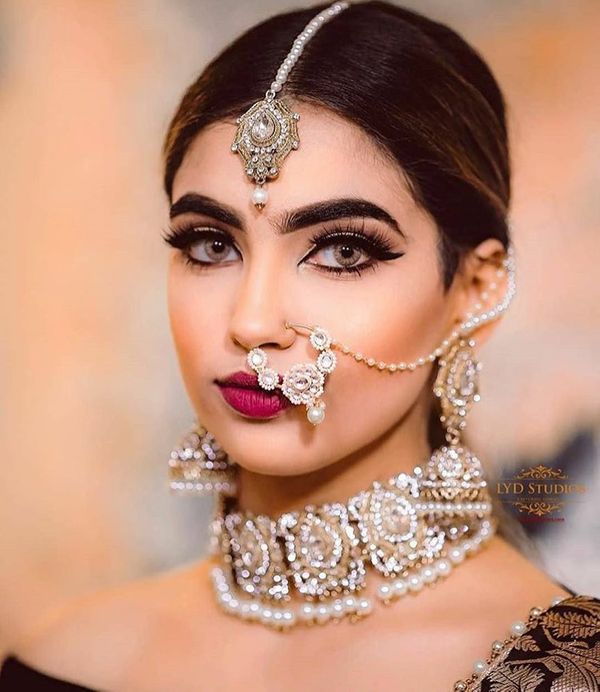 bridal diamond nath