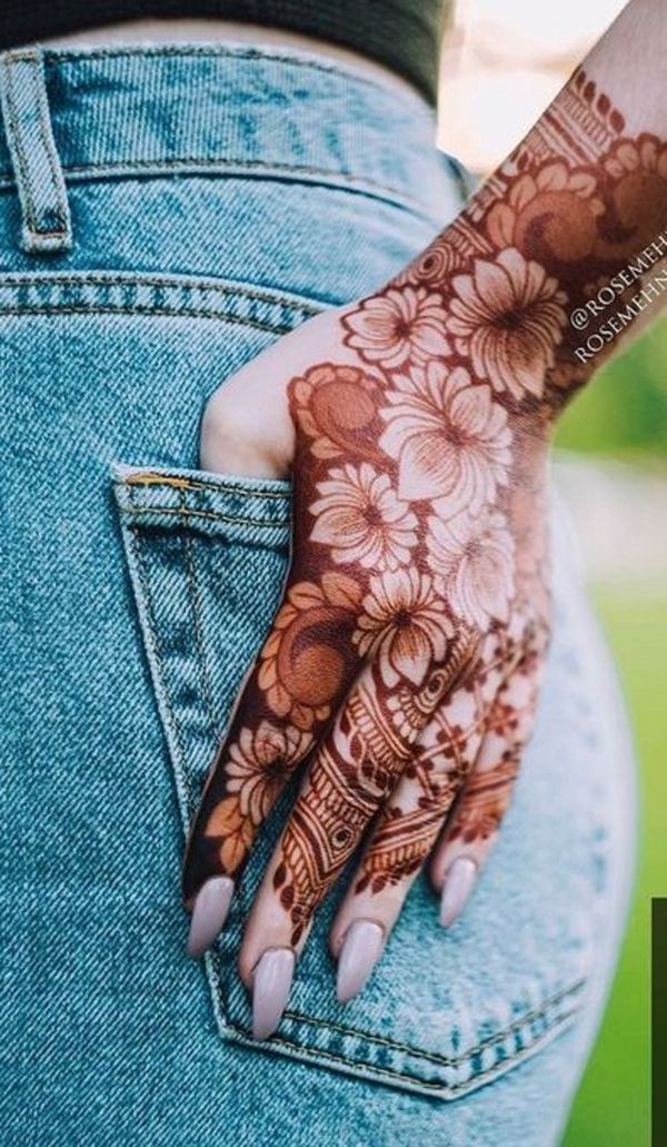 Jewellery mehndi designs for back hand 2021_Easy simple mehandi ka desig...  | Front mehndi design, Simple mehndi designs, Mehndi designs for hands