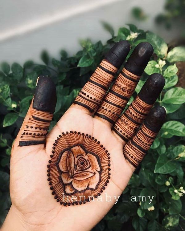70 Latest Rose Mehndi Designs Of 2018  Simple Rose Mehndi Images To  Inspire You  Bling Sparkle