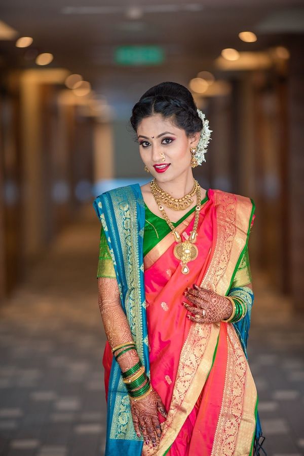 Bridal Hairstyle For Nauvari Saree Maharashtrian Saree  Lifestyle Fun