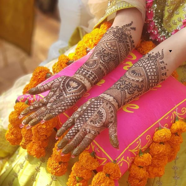 floral mehndi ideas