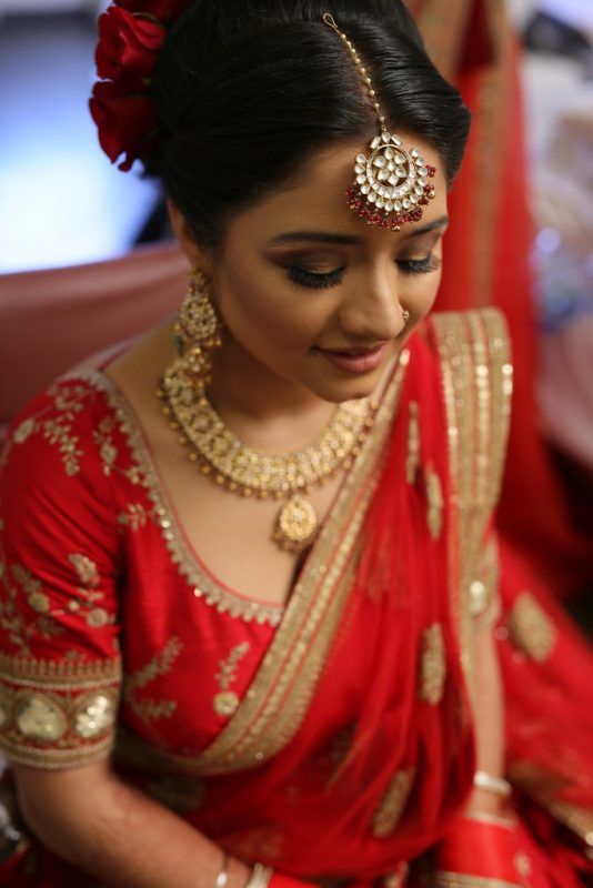 An Intimate Delhi Wedding With A Bride In A Timeless Red Lehenga