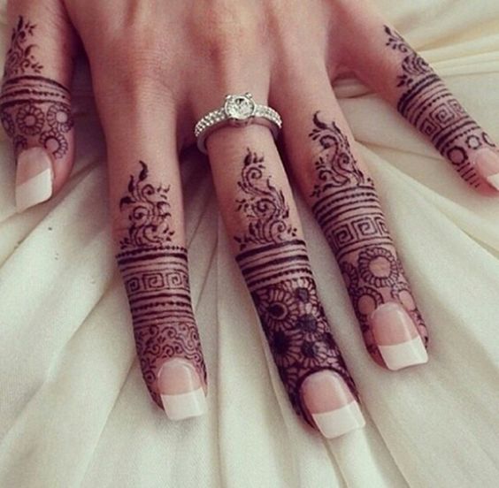 9 Unique Collections of Finger Mehndi Designs