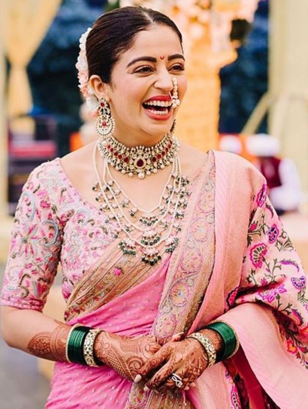 Sonalee, Nehha Pendse, and new-age brides give nauvari a trendy twist | The  Times of India