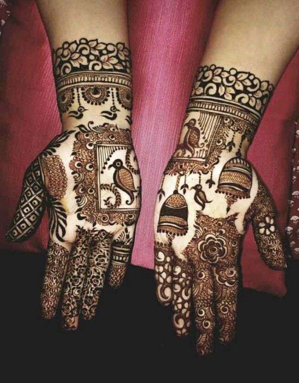 Modern Front — Back Full Hand Bridal Mehndi Design — Easy & Beautiful | by  all dm | Medium