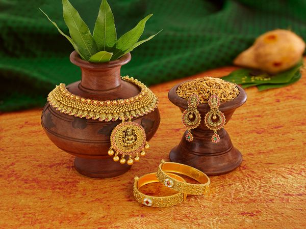 Temple collection deals gold jewellery