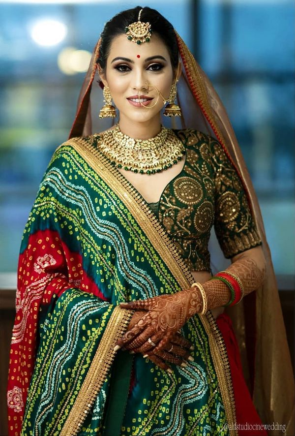 wedding heavy bandhani saree designs latest collection