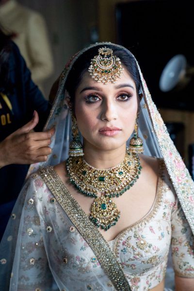 Dusty Blue Is The Freshest Bridal Hue!! | Indian bridal, Indian bridal  photos, Bride portrait