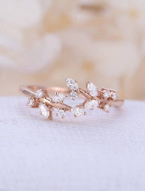 Cute rose store gold rings