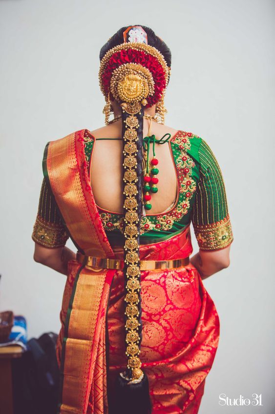 Buy South Indian Women Bridal Hair Accessories  Gajra Bun hair Online in  India  Etsy