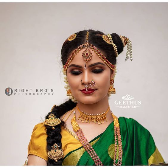 Tamil Bridal Hairstyles  The Jadai Alangaram of South India  The  Cultural Heritage of India