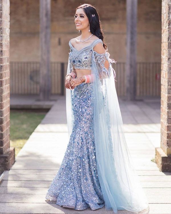Cape Blouse | Indian wedding dress, Wedding lehenga designs, Indian fashion