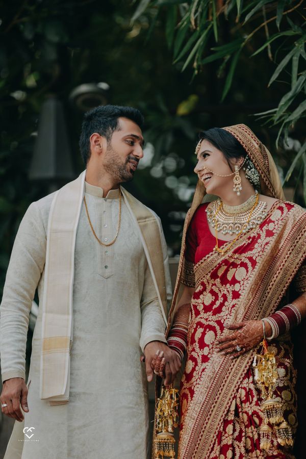 Brides Who Opted For A Traditional Red Banarsi Saree And Nailed The Look WedMeGood