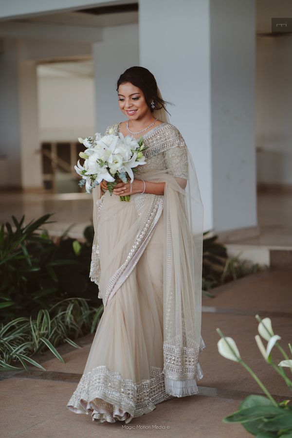 Sabyasachi Alia Bhatt White Color Organza Silk With Embroidery & Thread  Work Wedding Saree, Bollywood Saree, off White Saree, Wedding Saree - Etsy