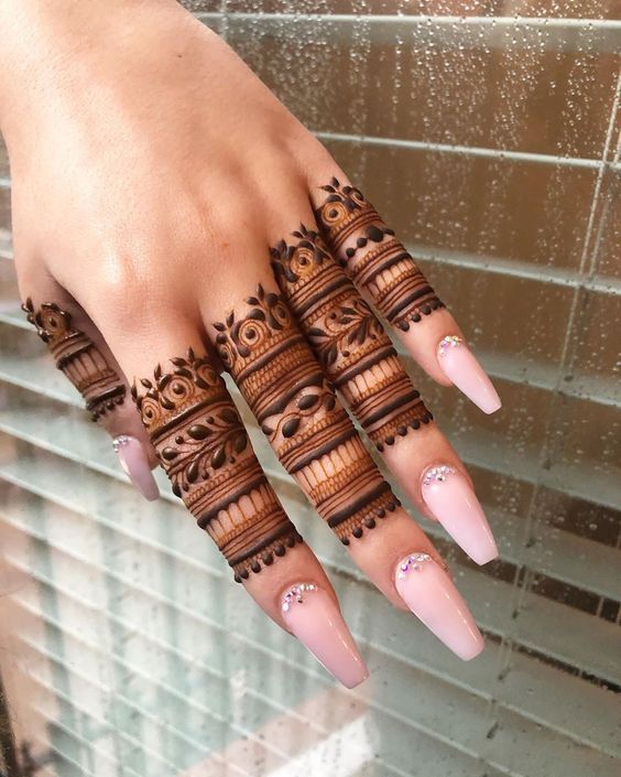 Easy Henna Designs for Hands and Fingers | Creative Khadija Blog
