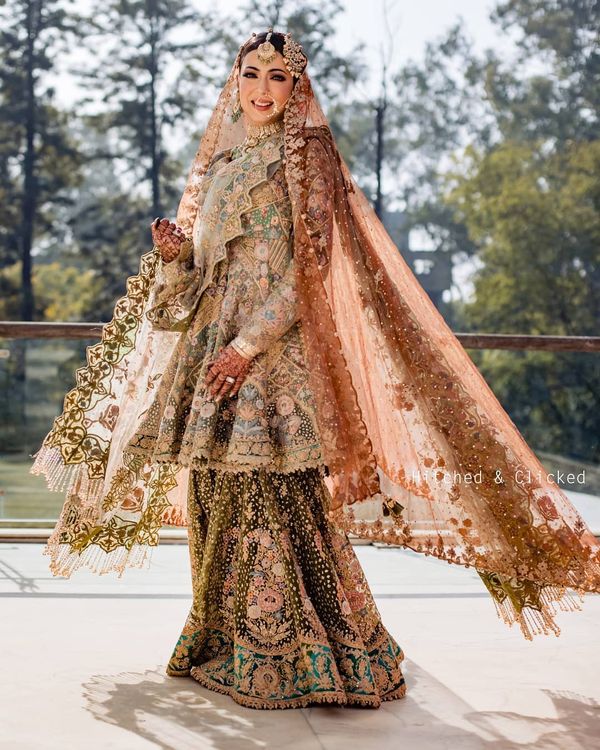 dulhan sharara new style