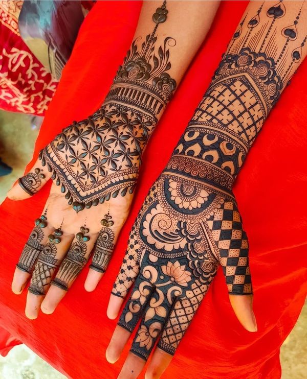 95 Likes, 8 Comments - Fusionhenna | Jagua and Henna (@fusionfashionista)  on Instagram: “Brida… | Henna designs hand, Mehndi designs for hands,  Bridal henna designs