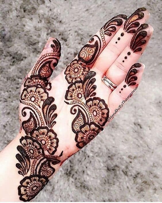 Arabic Mehndi design for left hand palm (2017) - YouTube-suu.vn