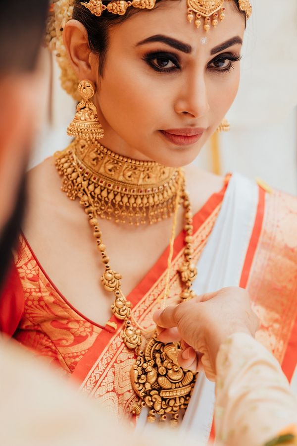 mouni roy bridal look