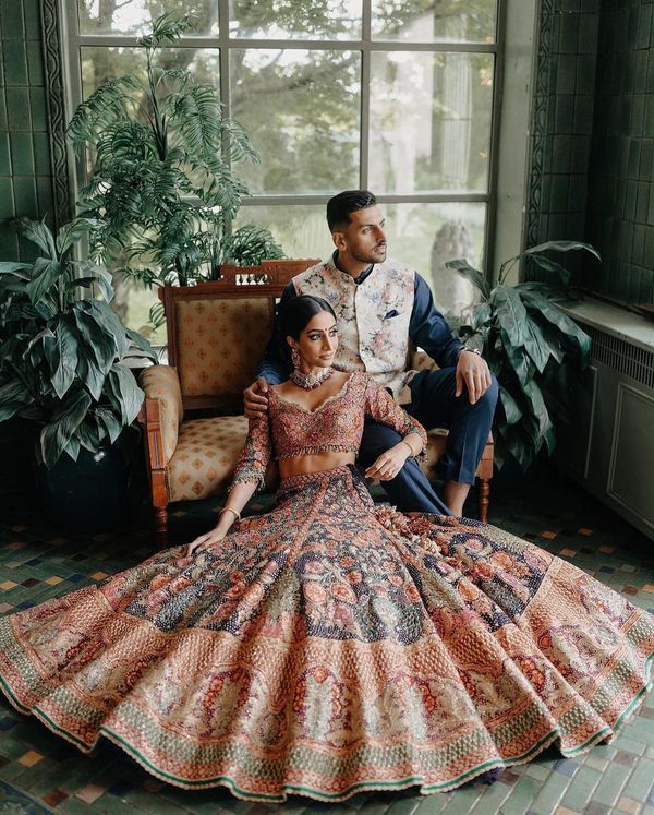 Vibrant Blue Colored Designer Lehenga Choli, Shop wedding lehenga choli  online