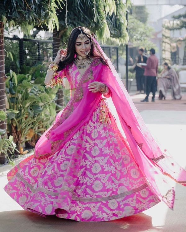 Barbie Core 10 Bridal Lehengas In The Colour Of The Season WedMeGood