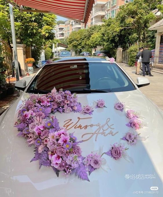 Flower Car Decoration For Wedding